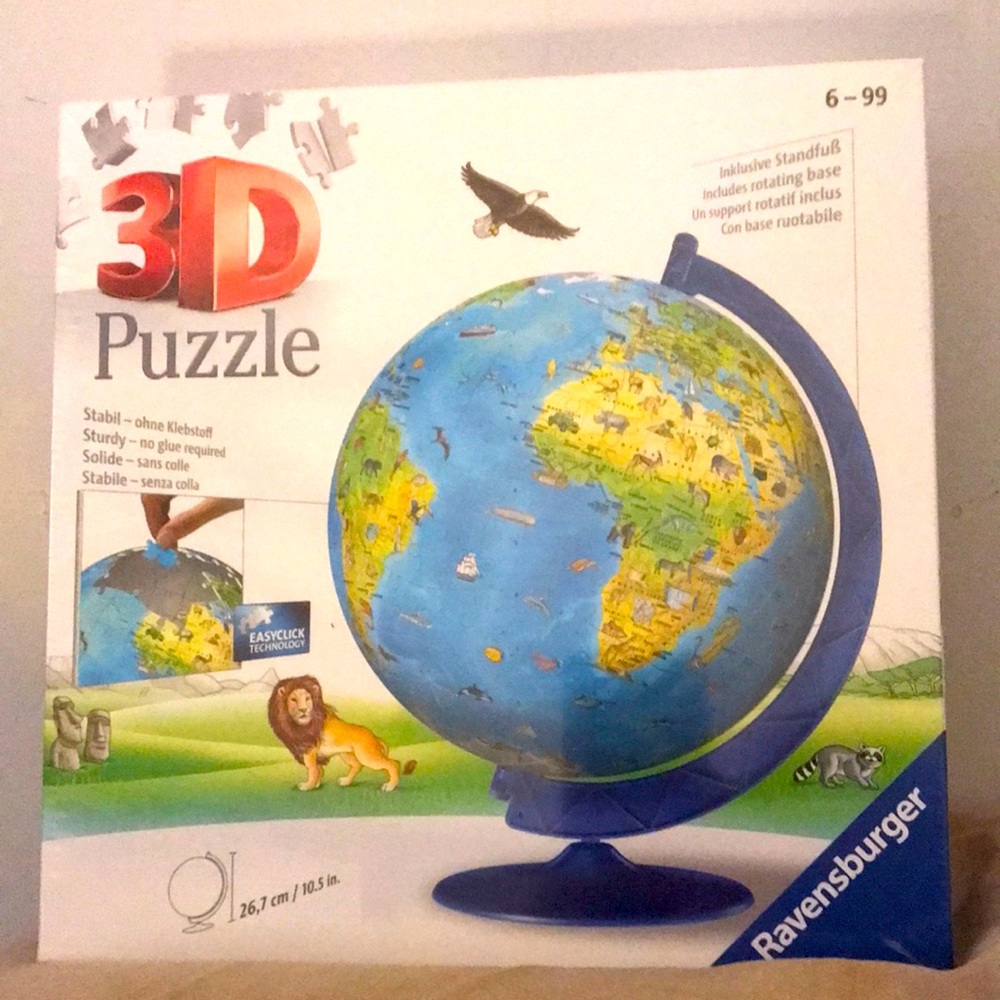 3 Dimensional Globe Puzzle
